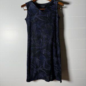 Carole Little Petites Sleeveless Dress Stretch Purple Black Lined Sz Petite